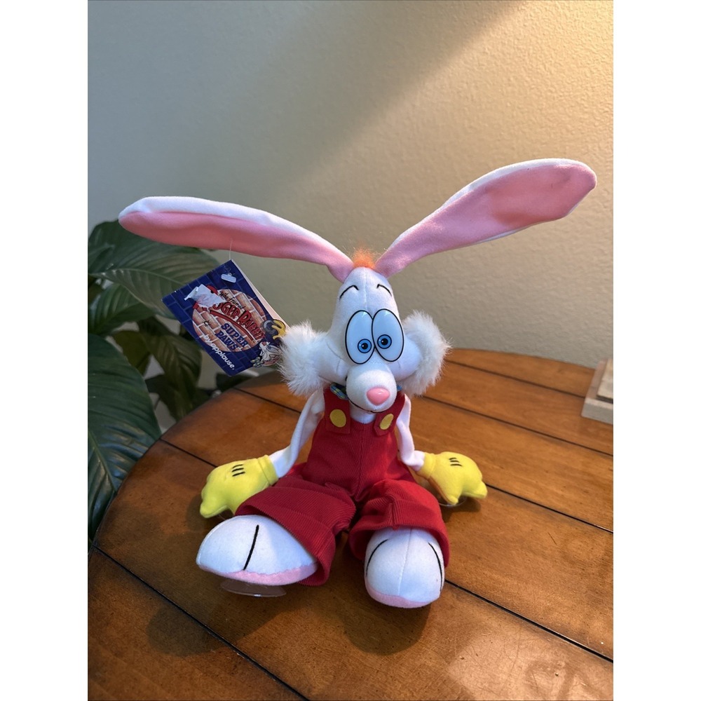 Vintage Who Framed Roger Rabbit 1987 NWT Applause Plush Suction Bendable Ears